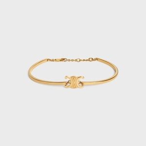 Celine Gold Tone Adjustable Bracelet